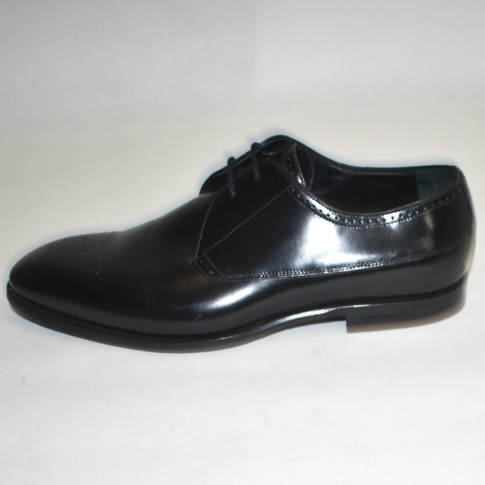 Burberry Cranbrook Derby Black Leather Size 8 - Picture 5 of 9